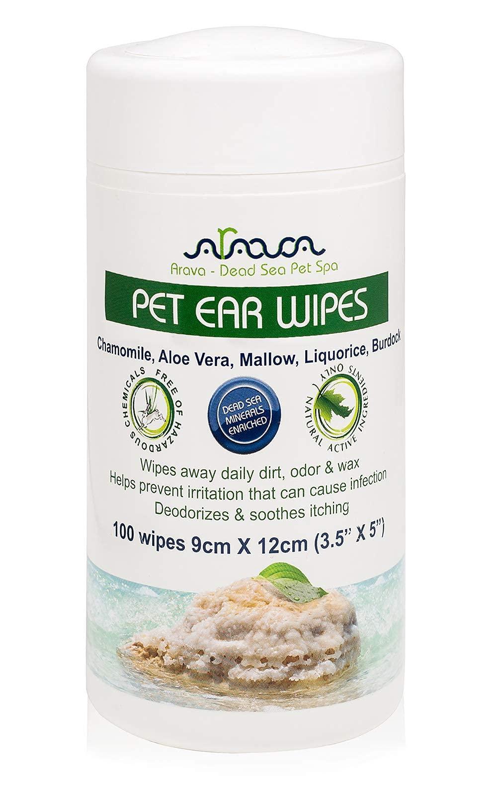 Ear Cleaner Wipes for Dogs Cats Puppies & Kittens