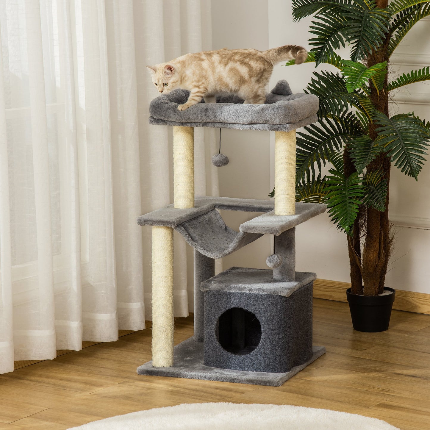 Cat Tree Tower with Cave