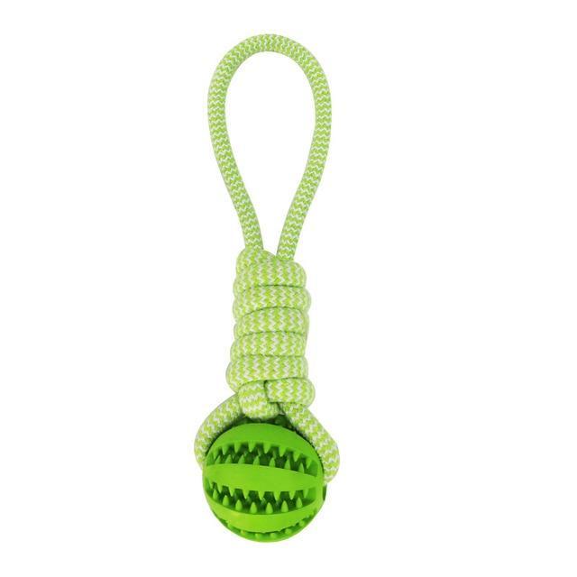 Durable Rope Rubber Ball Chew Toy