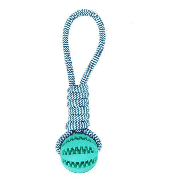 Durable Rope Rubber Ball Chew Toy